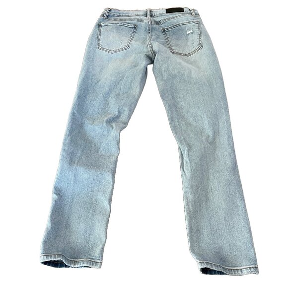 Orginal Use Men's 30x32 Slim Tapered Light Wash Distressed Blue Jeans - Picture 2 of 6